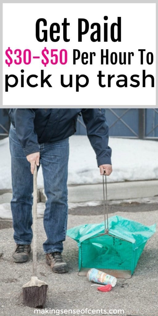 Brian makes a living (it's a $650,000+ per year business for him) by picking up trash. He knows of people who are making an extra $20,000 - $40,000 a year on the side, simply by cleaning up litter.